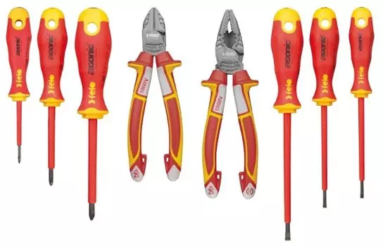 Набор инструментов, предметов в наборе: 8шт., насадки хром-молибден, ложемент, Felo 41398517