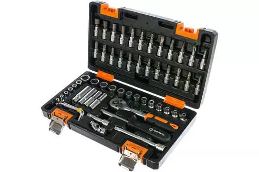 Набор инструментов Вихрь, предметов в наборе: 57 шт., 1/4", жесткий кейс (73/6/7/2)