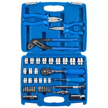 Набор инструментов ЗУБР 27672-H42, предметов в наборе: 42 шт., пластиковый кейс (27672-H42)