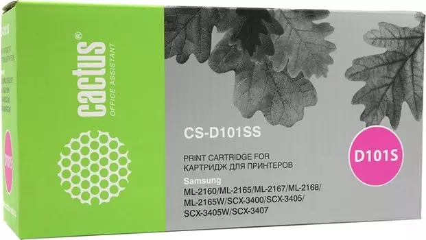 Набор картриджей лазерный Cactus CS-D101SS-4 (MLT-D101S), черный, 1500 страниц, 4 шт., совместимый для Samsung ML-2160 / 2165 / 2167 / 2168/ML-2165W / 2168W/SCX-3400 / 3405 / 3407/SCX-3405W/SCX-3400F / 3405F/SCX-3405FW