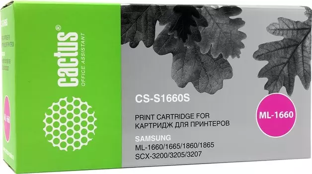 Набор картриджей лазерный Cactus CS-S1660S-10 (MLT-D104S), черный, 1500 страниц, 10 шт., совместимый для Samsung ML-1660/1665/1667; ML-1860/1865/1867; ML-1670/1675/1677; ML-1865W; SCX-3200/3205/3207/3205W