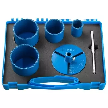 Набор коронок Зубр ПРОФЕССИОНАЛ 33, 53, 67, 73 мм, хвостовик: шестигранник, карбид вольфрама, бетон, камень, кирпич (33350-H6_Z01)