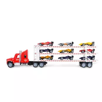 Набор машин Handers "Трейлер: гоночные болиды", 58 см, красный (HAC1613-126-1//красный)