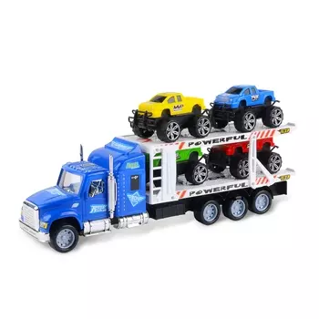 Набор машин Handers "Трейлер: пикапы", 38 см, синий (HAC1613-124-1//синий)