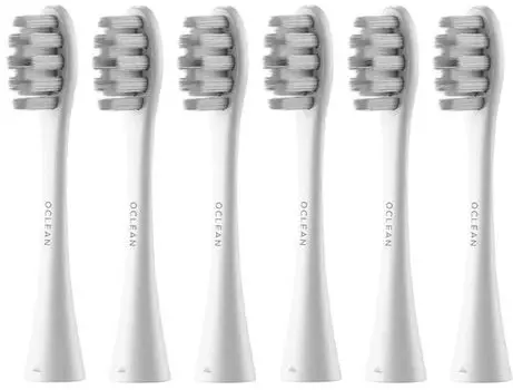 Набор насадок Oclean Gum Care Brush Head P1S12 W06 для Oclean, белый, 6 шт. (C04000190)