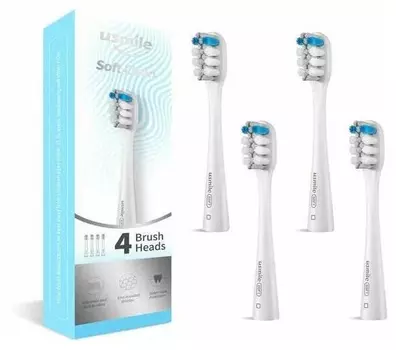 Набор насадок USMILE SOFT CLEAN PRO03 для USMILE, белый, 4 шт. (84020018)