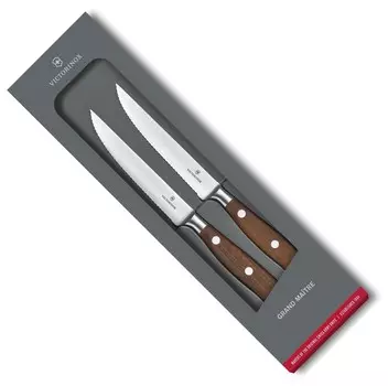 Набор ножей Victorinox Grand Maitre Steak, 2шт., дерево (7.7240.2W)