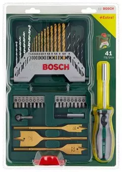 Набор оснастки BOSCH X-Line 40 , предметов в наборе: 41шт., пластиковый кейс (2607017334)
