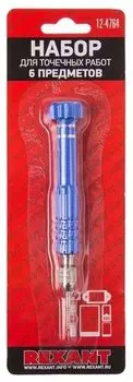 Набор отверток для точных работ REXANT, предметов в наборе: 6 шт., (12-4764)