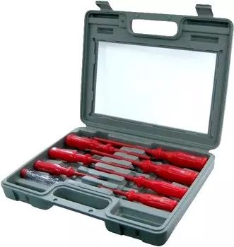 Набор отверток FIT 56127, предметов в наборе: 8 шт., пластиковый кейс, (56127)