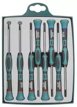 Набор отверток Jonnesway, предметов в наборе: 8 шт., пластиковый кейс, (D3765P08S)