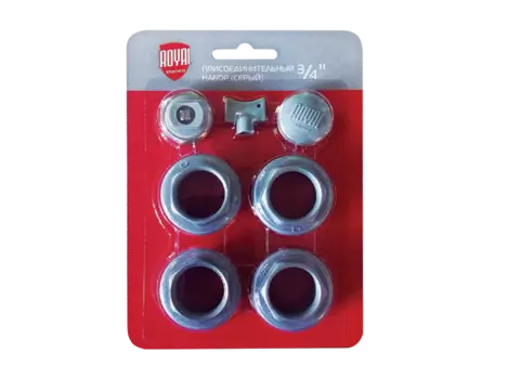 Набор присоединительный для радиаторов Royal Thermo 3/4", серебристый (НС-1156765)