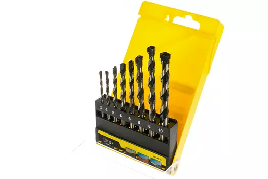Набор сверл ⌀3-4-5-6-7-8-9-10 мм, по кирпичу, бетону, STAYER Professional, 8шт. (2915-H8)