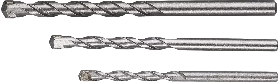 Набор сверл, 5х85, 6х100, 8х120мм, по кирпичу бетону камню и керамограниту, ЗУБР Супер-6, ударное, 3шт. (2916-H3)