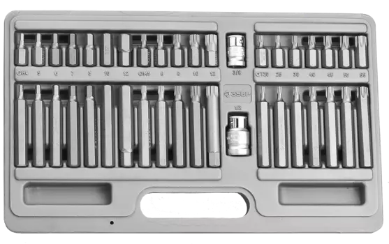 Набор бит ЗУБР 2653-H40_z01, предметов в наборе: 40 шт., хвостовик 10мм, пластиковый кейс (2653-H40)