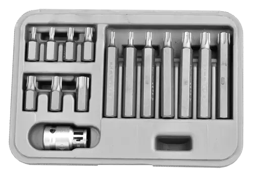 Набор бит ЗУБР 2651-H15_z01, предметов в наборе: 15 шт., хвостовик 10мм, пластиковый кейс (2651-H15)