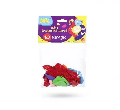 Набор воздушных шаров Bebelot, форма: круглая, 20см, разноцветный, 10шт. (BHO1705-113)
