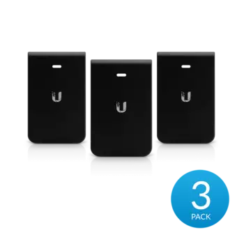 Накладка декоративная Ubiquiti Access Point In-wall HD Cover, 3шт для IW-HD, черный (IW-HD-BK-3)