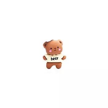 Наклейка MiZi Мишка для смартфона, коричневый 12 (219935)