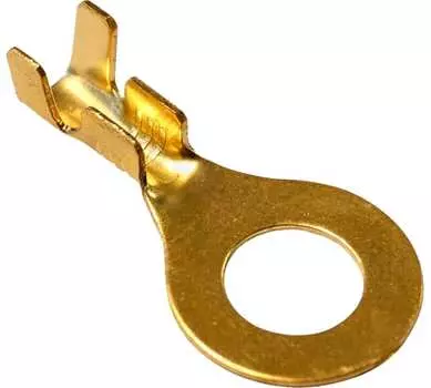 Наконечник кольцевой, 0.5мм² - 0.8мм², латунь, под опрессовку, Rexant DJ431-6A (08-0074)