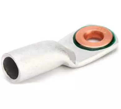 Наконечник кольцевой, 50 мм, алюмомедь, под опрессовку, КВТ ТАМ 50-10-9 (60060)