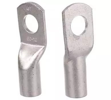 Наконечник кольцевой, 50 мм, медь, луженый, под опрессовку, белый, КВТ ТМЛс 50-10 (60917)