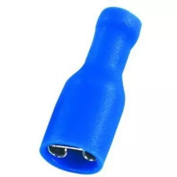 Наконечник КППИ клемма плоская, 1.5 мм/2.5 мм, под опрессовку, изолированный, синий, 100 шт., Netko Optima (FDFD 2-250)