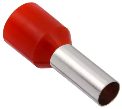 Наконечник НШВИ, 10 мм/10 мм, медь, луженый, под опрессовку, изолированный, красный, 100 шт., Generica 10-12 (UGN11-012-010-100-G)