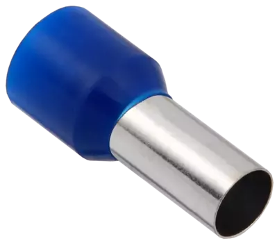 Наконечник НШВИ, 16 мм/16 мм, медь, луженый, под опрессовку, изолированный, синий, 100 шт., Generica 16-12 (UGN11-012-016-100-G)
