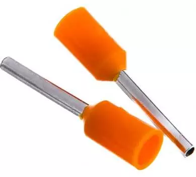 Наконечник НШВИ гильза изолированный, 0.5 мм, медь, луженый, под опрессовку, оранжевый, 100 шт., Navigator Group NET-Е0508 (71088)