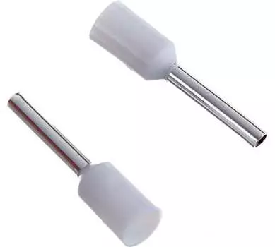 Наконечник НШВИ гильза изолированный, 0.75 мм, медь, луженый, под опрессовку, белый, Navigator Group NET-Е7508 (71101)