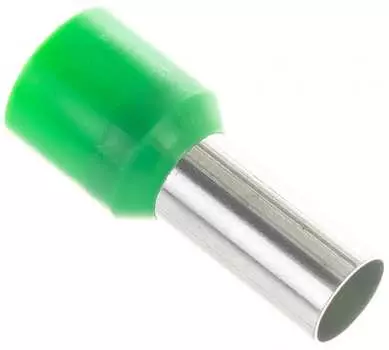 Наконечник НШВИ гильза изолированный, 16 мм, медь, луженый, под опрессовку, зеленый, 50 шт., Navigator Group NET-Е16-12 (71093)