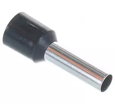 Наконечник НШВИ гильза изолированный, 6 мм, медь, луженый, под опрессовку, черный, 100 шт., Navigator Group NET-Е6012 (71099)