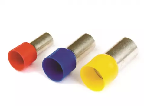 Наконечник НШВИ штыревой круглый изолированный, 35мм², медь, луженый, под опрессовку, красный, 50шт., DKC Quadro 35-16 (2ART512)