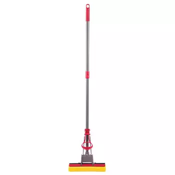 Насадка LAIMA, отжим, ручка 1.25 м, насадок: 1 шт., красный/желтый (603596)