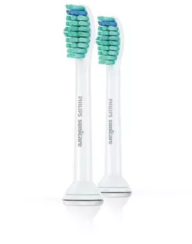 Насадка Philips Sonicare для совместимость: Philips Sonicare, кроме моделей PowerUp Battery и Essence, индикаторные щетинки, белый, 2шт. (HX6012/07)