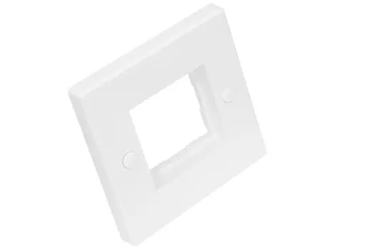 Настенная лицевая панель NIKOMAX NMC-PL86X86F, 86х86mm для вставок формата Mosaic 45х45мм, белый