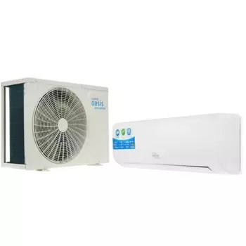 Настенная сплит-система до 26м², 9000 BTU/ч, инверторный, охлаждение / обогрев, осушение, белый, Oasis OX-9I (OX-9I)