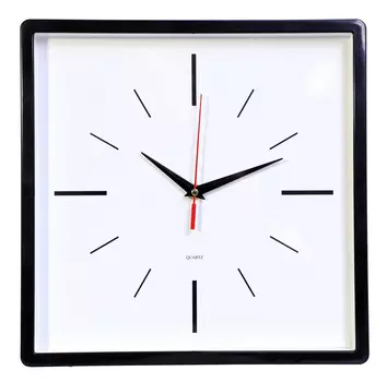 Настенные часы БЮРОКРАТ WallC-S61P, 1xAA, D30см, черный (1200282)