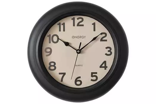 Настенные часы ENERGY ЕС-153, 1xAA, черный (102246)