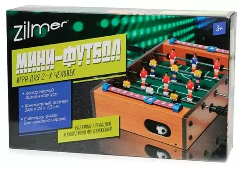 Настольная игра Zilmer "Мини-футбол", игроков: 2 (ZIL0501-019)