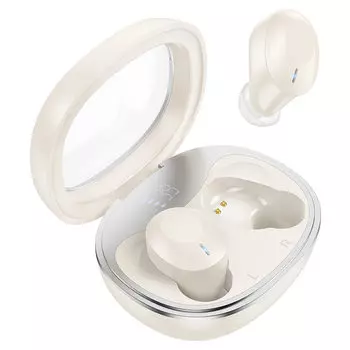 Наушники TWS Hoco EQ3 Smart, молочный белый