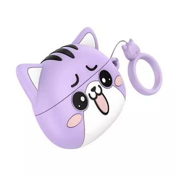 Наушники TWS Hoco EW48 APods Pro, белый/фиолетовый