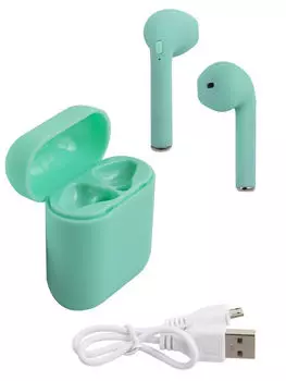 Наушники TWS mObility mt-06, вкладыши, салатовый