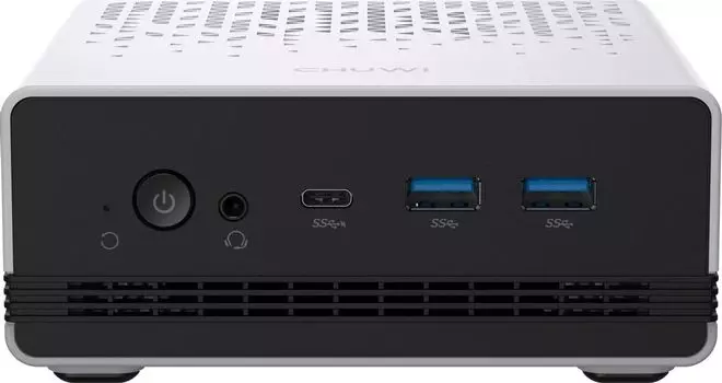 Неттоп Chuwi UBox , AMD Ryzen 5 6600H 3.3 ГГц, 16Gb RAM, 512Gb SSD, Wi-Fi, BT, W11Pro, черный/белый (2045394)