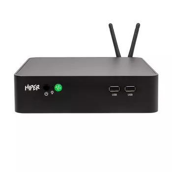 Неттоп Hiper M8, Intel Core i3 10105 3.7 ГГц, 8Gb RAM, 256Gb SSD, Wi-Fi, BT, W10Pro, черный (61GFBDP1QI)