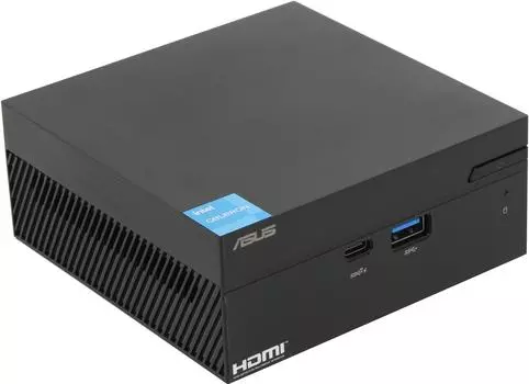 Неттоп-платформа ASUS Mini PC PN41-BBC154MV, Intel Celeron N4500 1.1 ГГц 2xDDR4 SODIMM, 1x2.5" HDD/SSD, 1xM.2 SSD, WiFi, BT, черный (90MR00I3-M002J0)