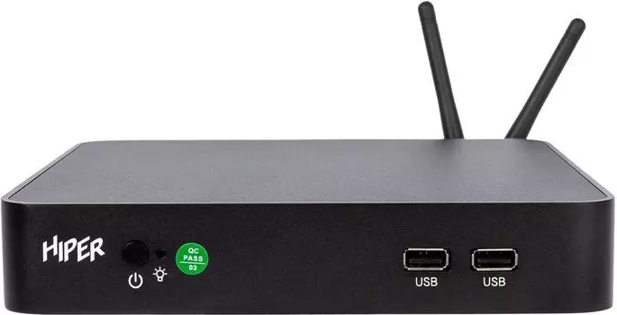 Неттоп-платформа HIPER M8, Intel Celeron J4125 2GHz 1xDDR4, 1x2.5" HDD/SSD, WiFi, BT, черный (T7I24CL442)