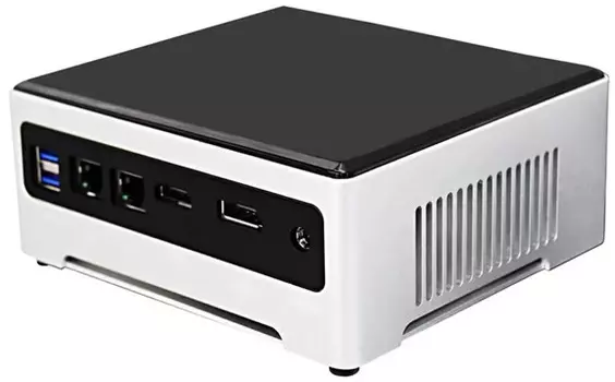 Неттоп-платформа HIPER NUG NUGi51135G7, Intel Core i5-1135G7 2.4 ГГц 2xDDR4 SODIMM, 2xM.2 SSD, WiFi, черный/белый (NUGi51135G7)