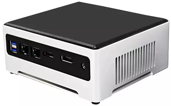 Неттоп-платформа HIPER NUG NUGi71165G7, Intel Core i7-1165G7 2.8GHz, 2xDDR4 SODIMM, 1x2.5" HDD/SSD, WiFi, BT, черный/белый (NUGi71165G7)